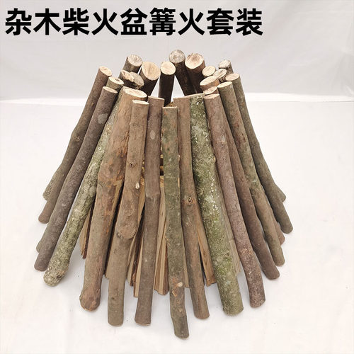 火盆篝火杂木柴套装布景摆件柴火