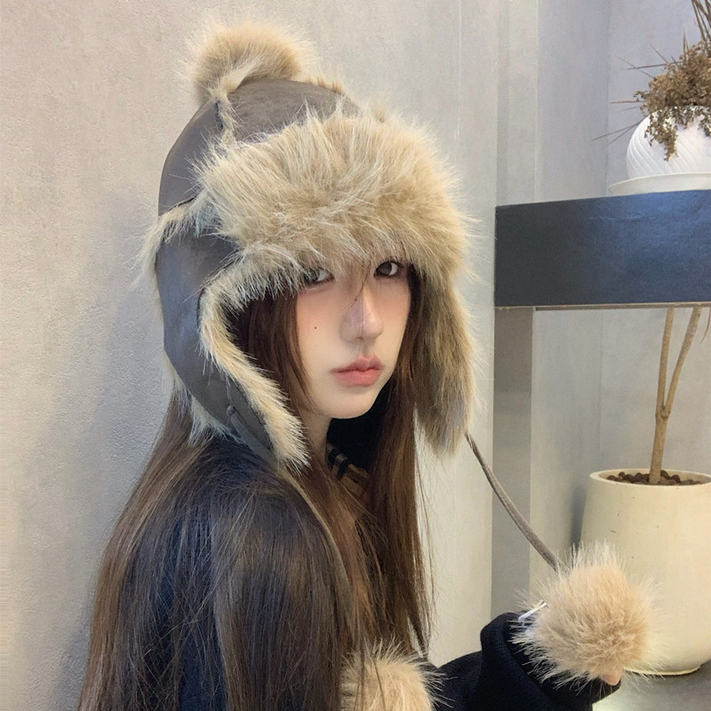 新款冬季保暖雷锋帽女秋冬毛绒护耳帽子加厚加绒防寒东北滑雪皮帽,服饰配件/皮带/帽子/围巾,帽子,淘宝优惠券,粉丝福利购,淘宝优惠卷