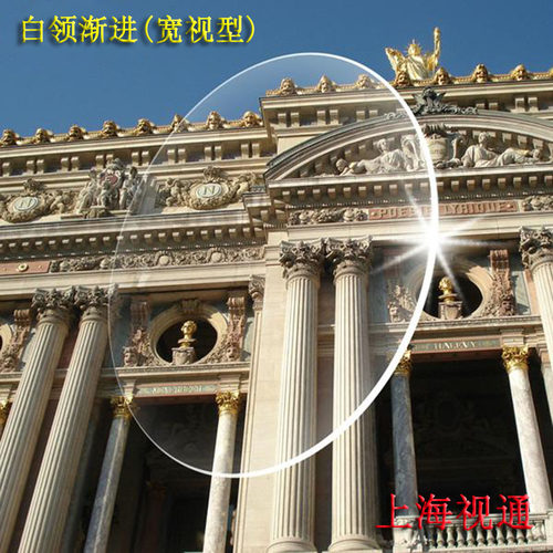白领宽视型超薄加膜渐进多焦点抗疲劳近视老花非球面树脂眼镜片