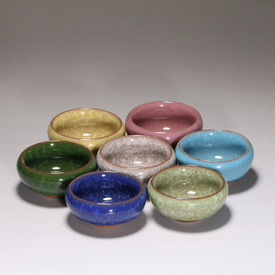 茶杯小茶杯冰裂釉功夫