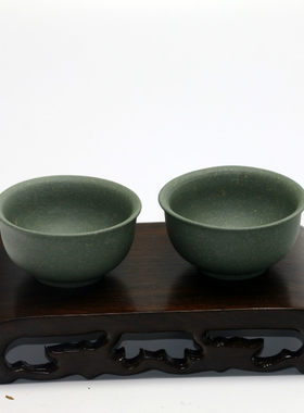 宜兴名品35毫升原矿绿泥紫砂杯