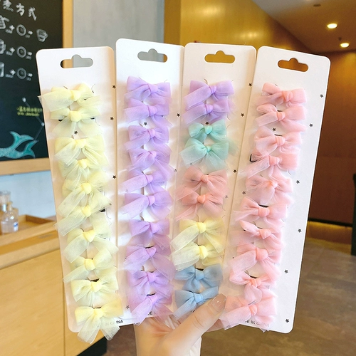 Детская милая маленькая заколка для волос с бантиком, челка для принцессы, летние шпильки для волос, аксессуар для волос, популярно в интернете