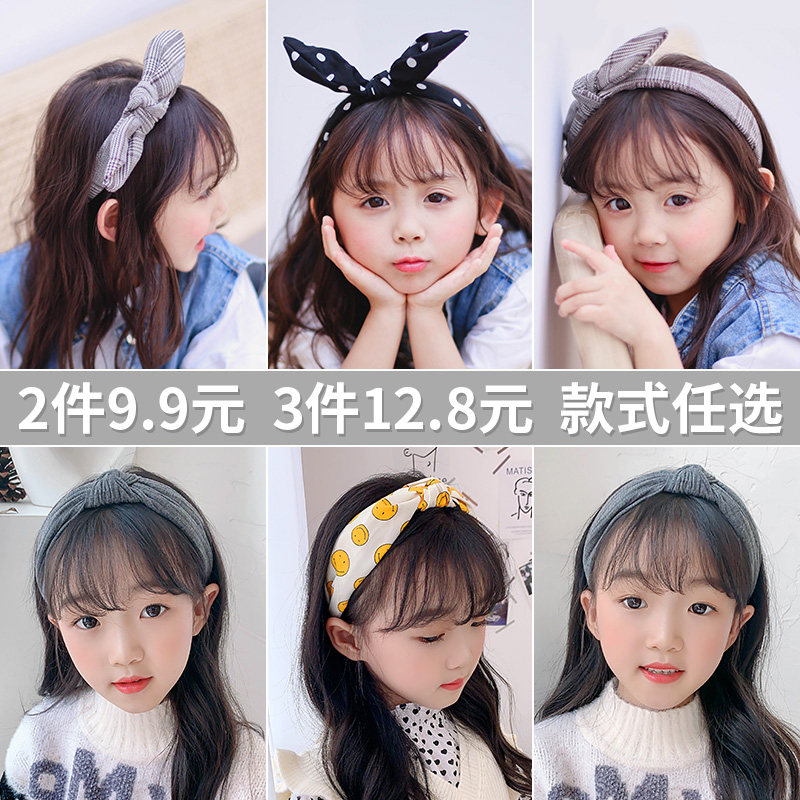 韩国儿童不伤头发箍女童头饰小女孩公主宝宝夏季可爱发卡洋气头箍