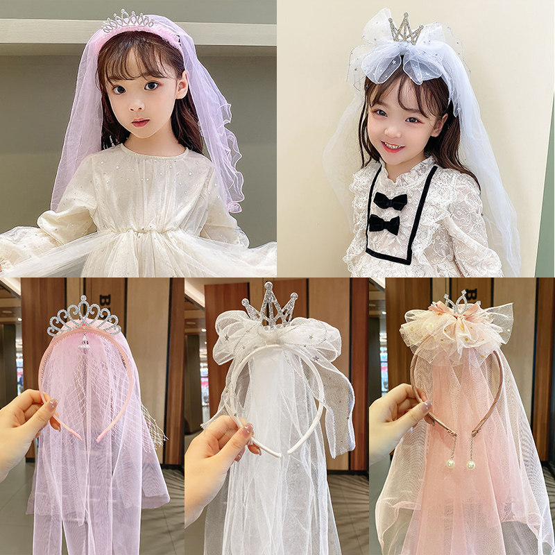 儿童皇冠头纱发箍韩国可爱公主