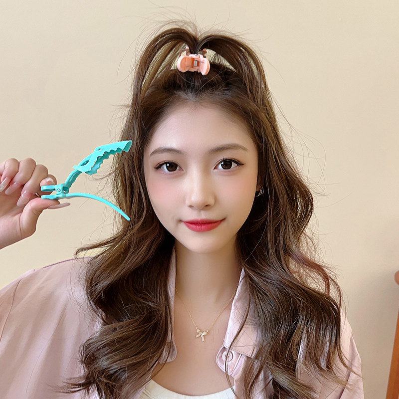 美发无痕发夹刘海鸭嘴鳄鱼发卡侧边定位夹理发化妆师专用头发夹子