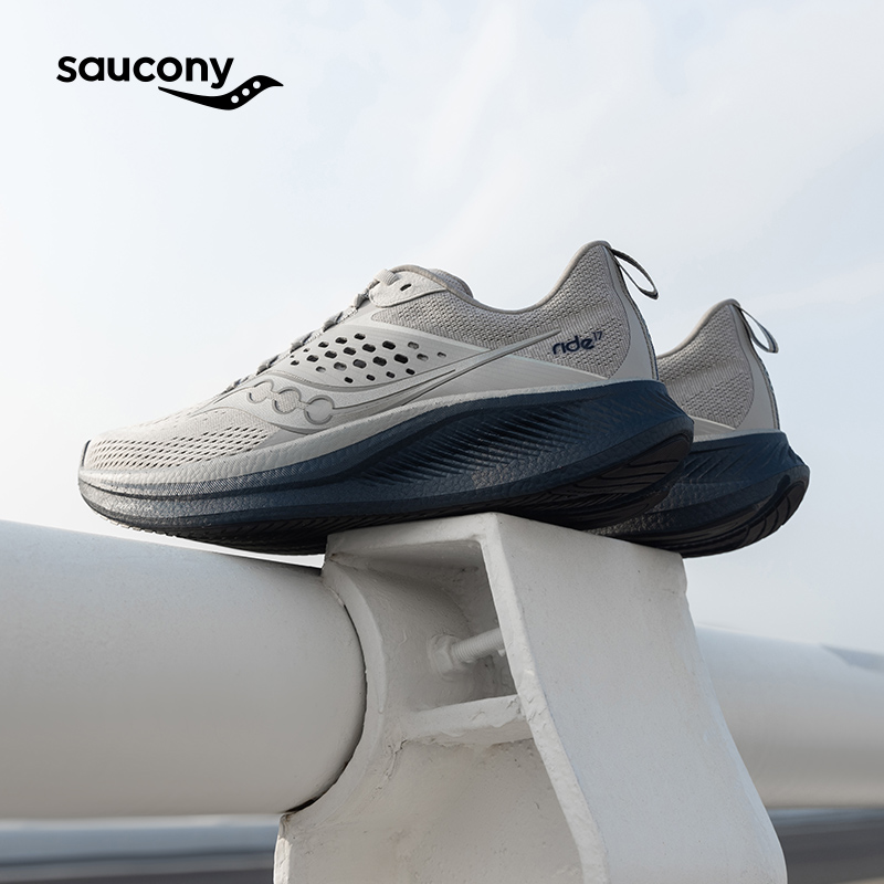 Saucony索康尼RIDE驭途17跑步鞋男女情侣舒适缓震训练运动鞋跑鞋