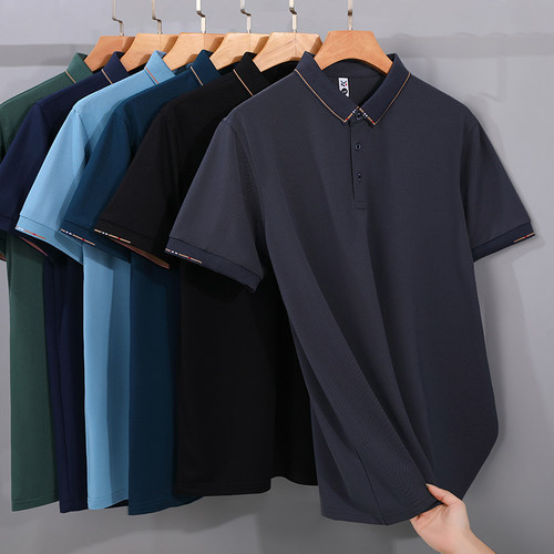 polo衫企业工作服定制印LOGO夏季翻领短袖男女工衣团体衫刺绣diy