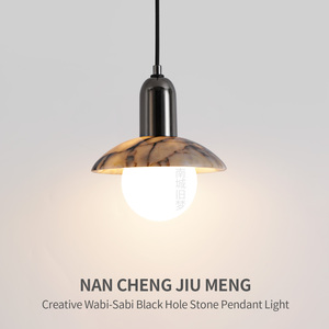 意式轻奢大理石卧室床头小吊灯