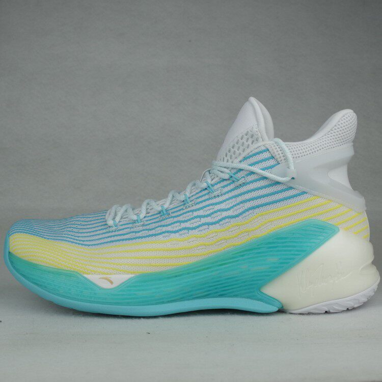 安踏新款男鞋汤普森四代kt4闪能减震实战战靴高帮篮球鞋11921101