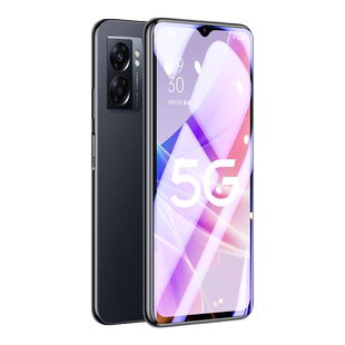 霸业适用oppoa57钢化膜5g版新款A57手机膜全屏覆盖oppo57抗蓝光a57t防指纹防摔oppa刚化opoa玻璃opa高清贴模