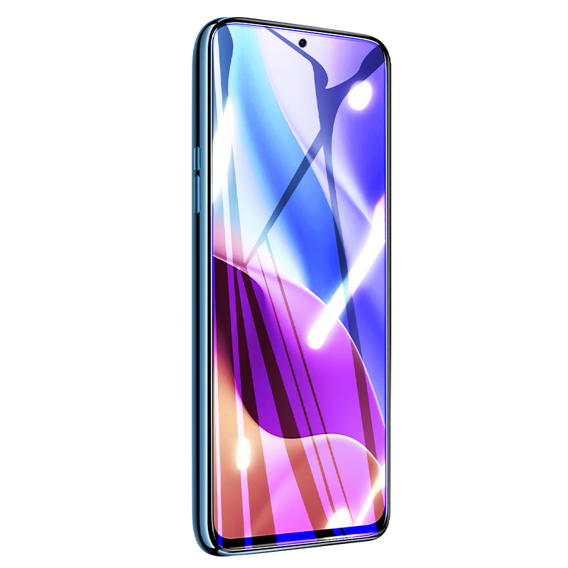 适用红米k40s钢化膜小米k40s手机模redmik40s全屏覆盖k4os抗蓝光ks40防摔防指纹5g全包无白边玻璃保护