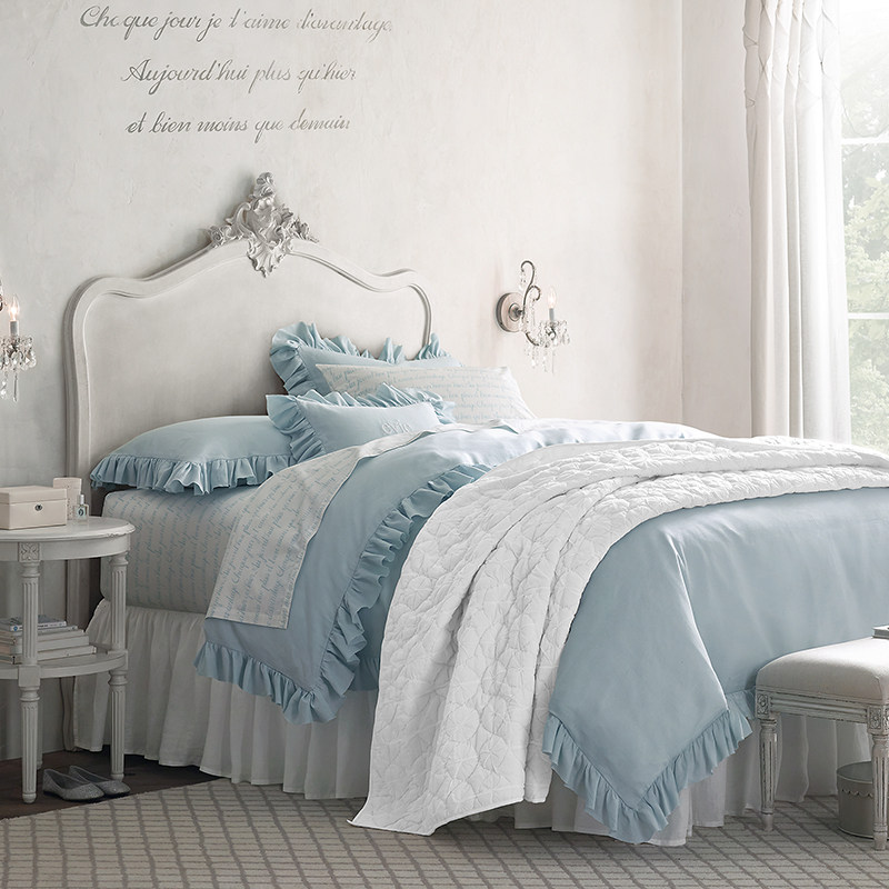 2米单人床男孩女孩床法式轻奢象牙白定制家具