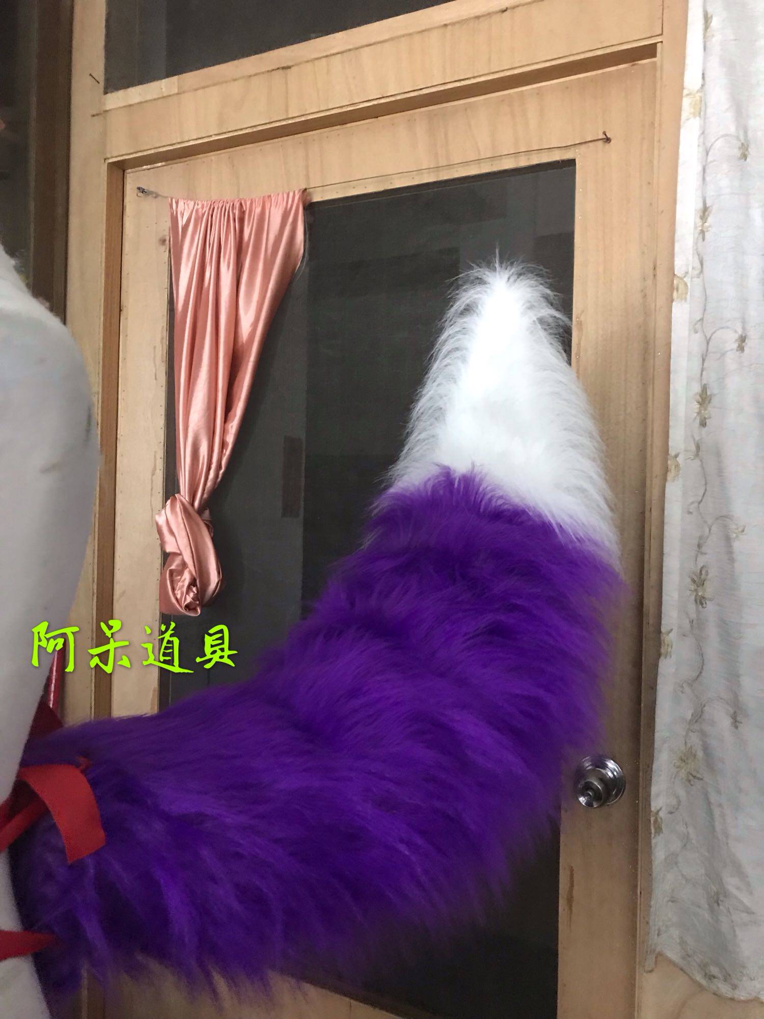 阿呆道具碧蓝幻想火狐狸尾巴耳朵毛绒cos道具定制
