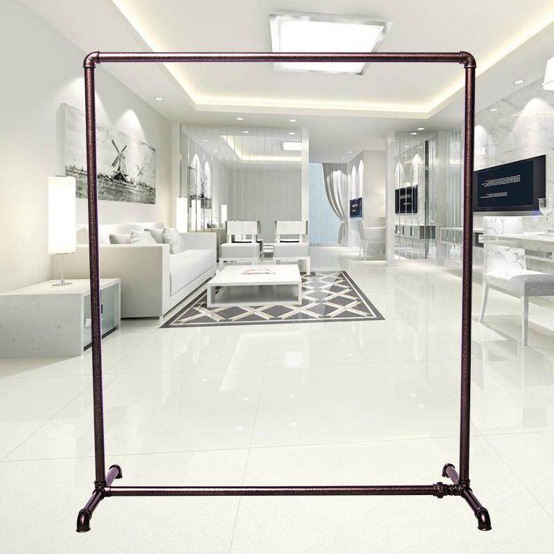 服装展示架水管挂衣架铁水管落地架服装店龙门架复古铁艺单杠包邮