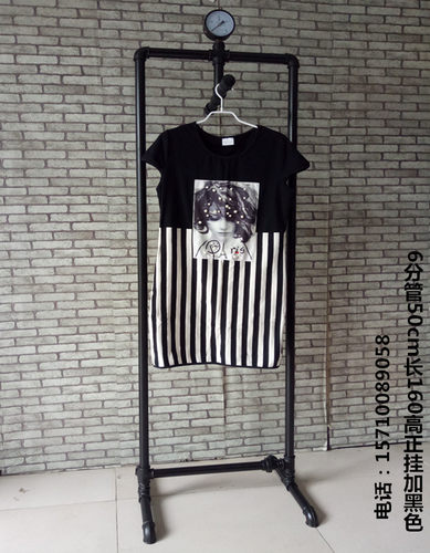 包邮复古服装店铁艺侧挂衣帽架