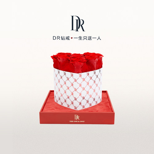 DR 永生玫瑰花 玫瑰誓约求婚道具 送女友礼物