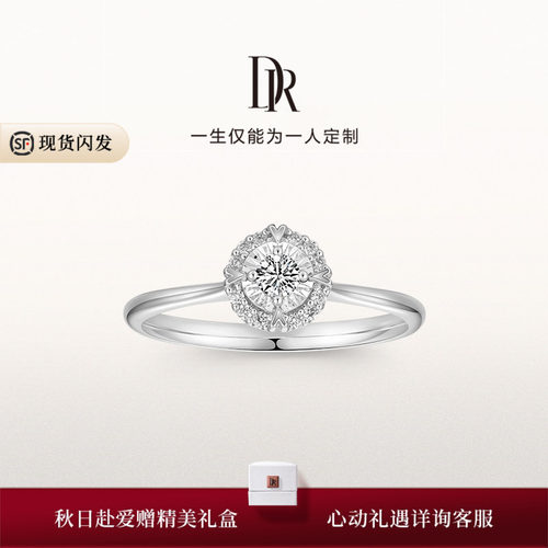 DRBELIEVE经典款求婚钻戒真分色