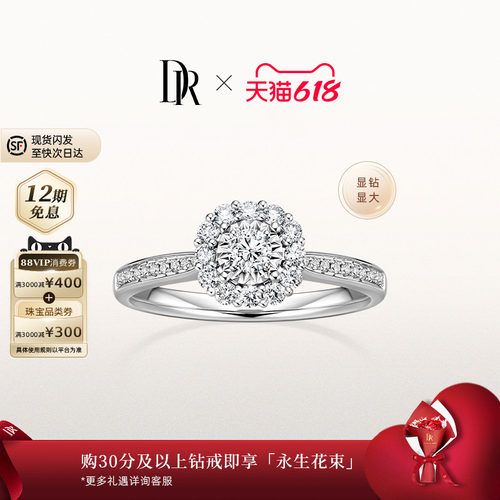 DR求婚钻戒30分爱的悸动