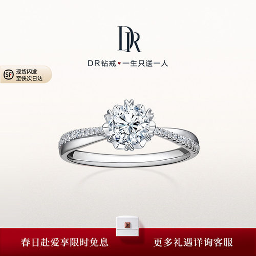 DR冬日浪漫群镶款求婚钻戒