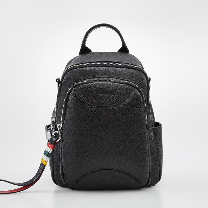 伯姿丹顿专柜同款通勤真皮双肩包女大容量头层牛皮双肩背包单肩包