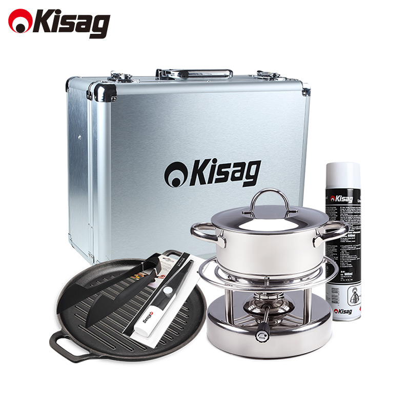 Kisag瓦氏炉家用火锅烧烤一体炉户外野营春节豪华礼品火锅锅套装