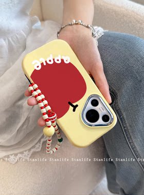 红色苹果适用OPPOreno手机壳