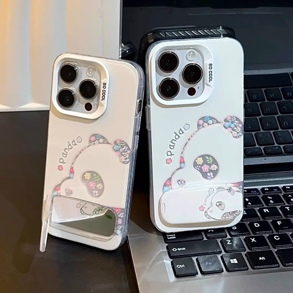 夏日碎花熊猫适用于多型号手机壳