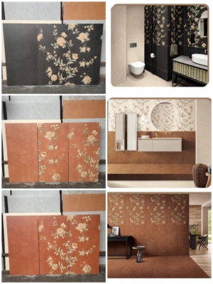 厨卫400x800素色墙砖浴室阳台卧室美拉德系列花砖餐厅背景仿古砖