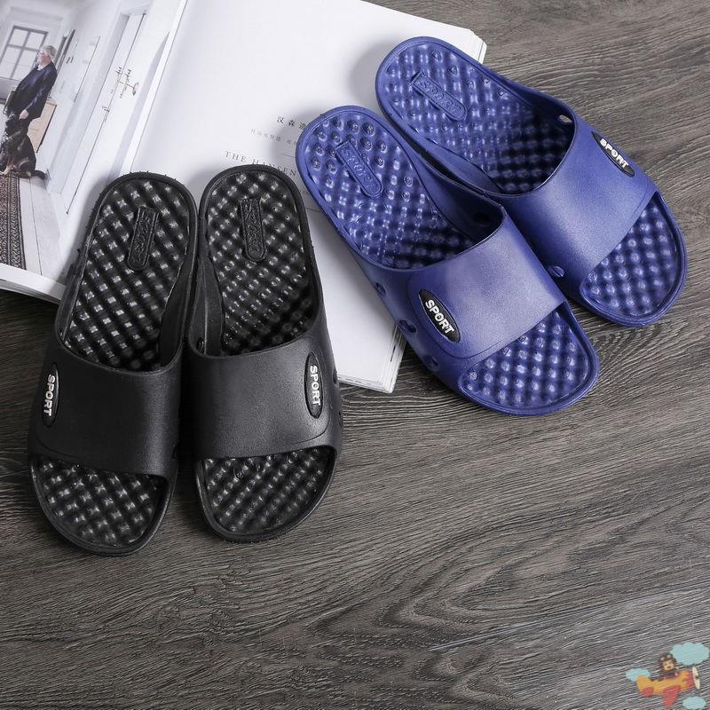 男拖鞋软底室内浴室防滑加厚家居按摩静电鞋一字拖电子厂工作男鞋