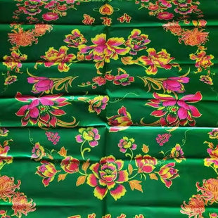 被面薄款丝绸被面结婚披红结婚礼车挂彩喜事还愿被面龙凤牡丹花大