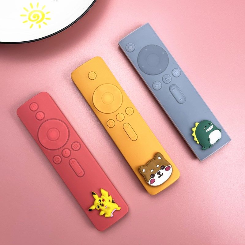 遥控器保护套通用适用小米电视遥控器保护套 全包可爱盒子硅胶套