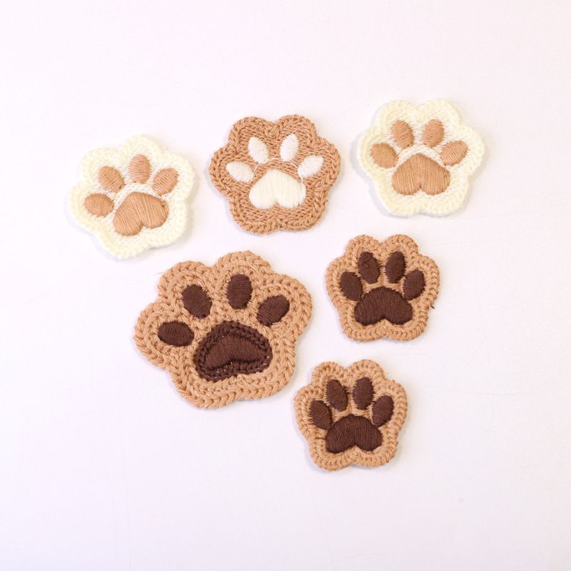 迷你补丁可爱动物爪子装饰衣服装饰服装辅料DIY手工工艺熊掌刺绣