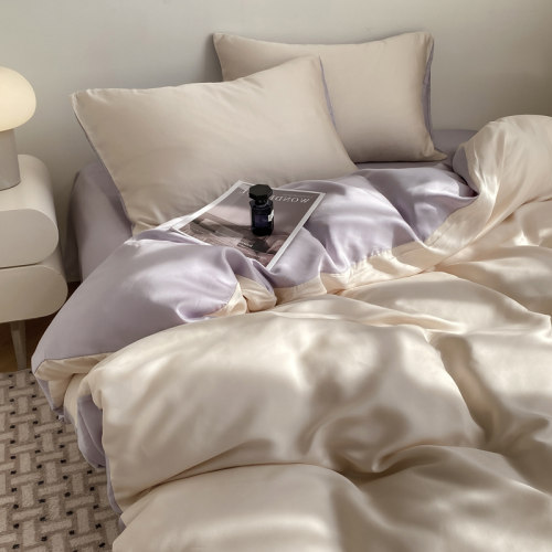 凉而不冰冰丝四件套轻奢