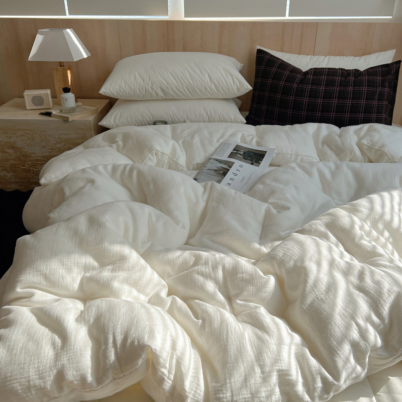 四件套超软水洗棉泡泡棉床单笠被套非纯棉全棉床上用品三宿舍被罩,床上用品,床品套件/四件套/多件套,淘宝优惠券,粉丝福利购,淘宝优惠卷