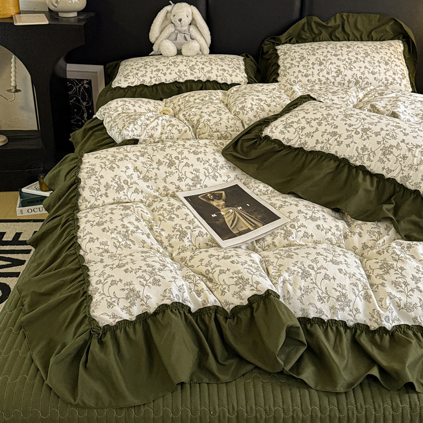 轻奢法式床盖款四件套2026新款韩式花边被套床单床裙床笠非全纯棉