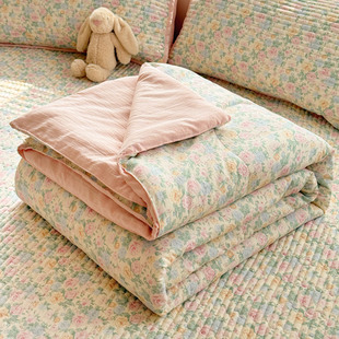 单人被子夏被双人非全棉纯棉薄款 2026新款 双层纱夏凉被空调被夏季