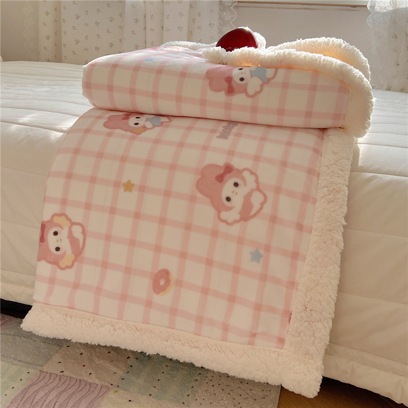 加厚保暖沙发盖毯牛奶绒毛毯冬季珊瑚羊羔绒毯子午睡办公室床上用