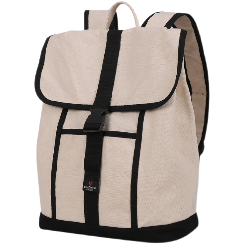 全棉帆布双肩包THIMok休闲双肩包