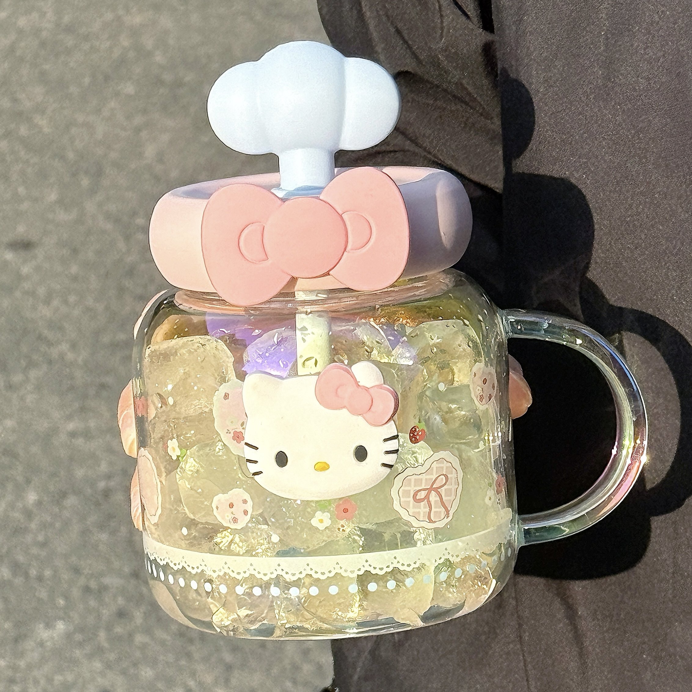 耐高温玻璃杯女高颜值镭射2026新款大容量办公室吨吨桌面吸管杯子,餐饮具,玻璃杯,淘宝优惠券,粉丝福利购,淘宝优惠卷