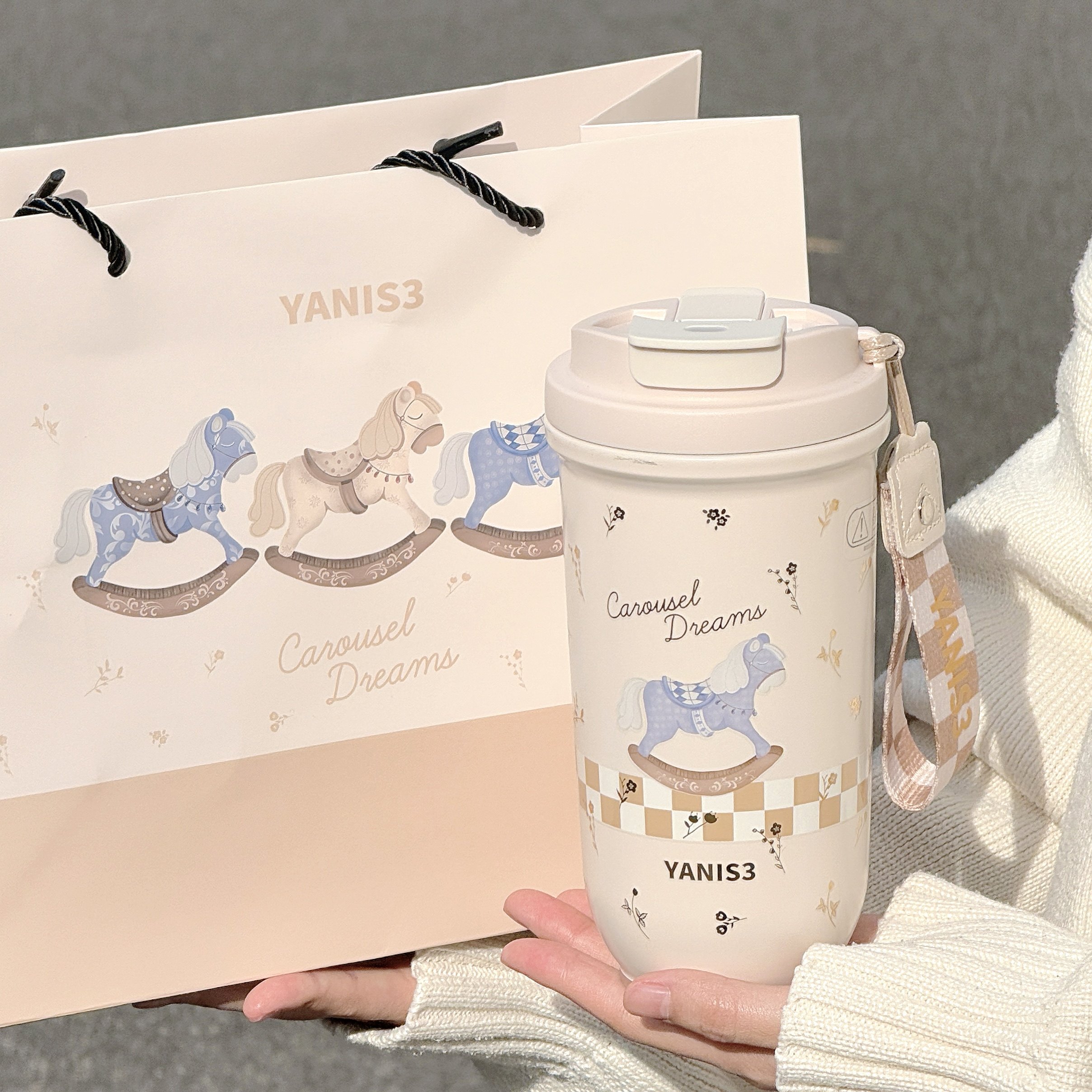 女士保温咖啡杯办公室桌面水杯送闺蜜礼物冬季小清新吸管随手杯子,餐饮具,保冷/保温杯,淘宝优惠券,粉丝福利购,淘宝优惠卷