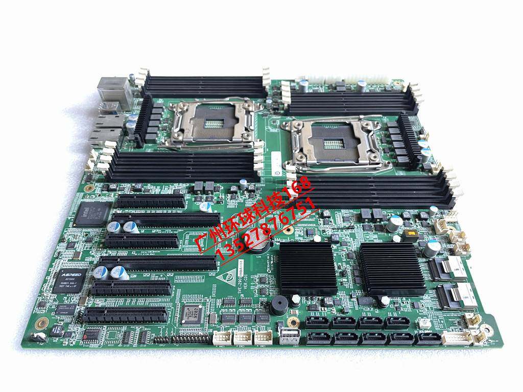 原装研祥 sve-2901工控主板 bba084 x99 双路服务器主板带sas接口
