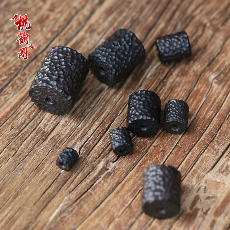 桶珠吊坠黑檀木顶珠腰珠散珠diy