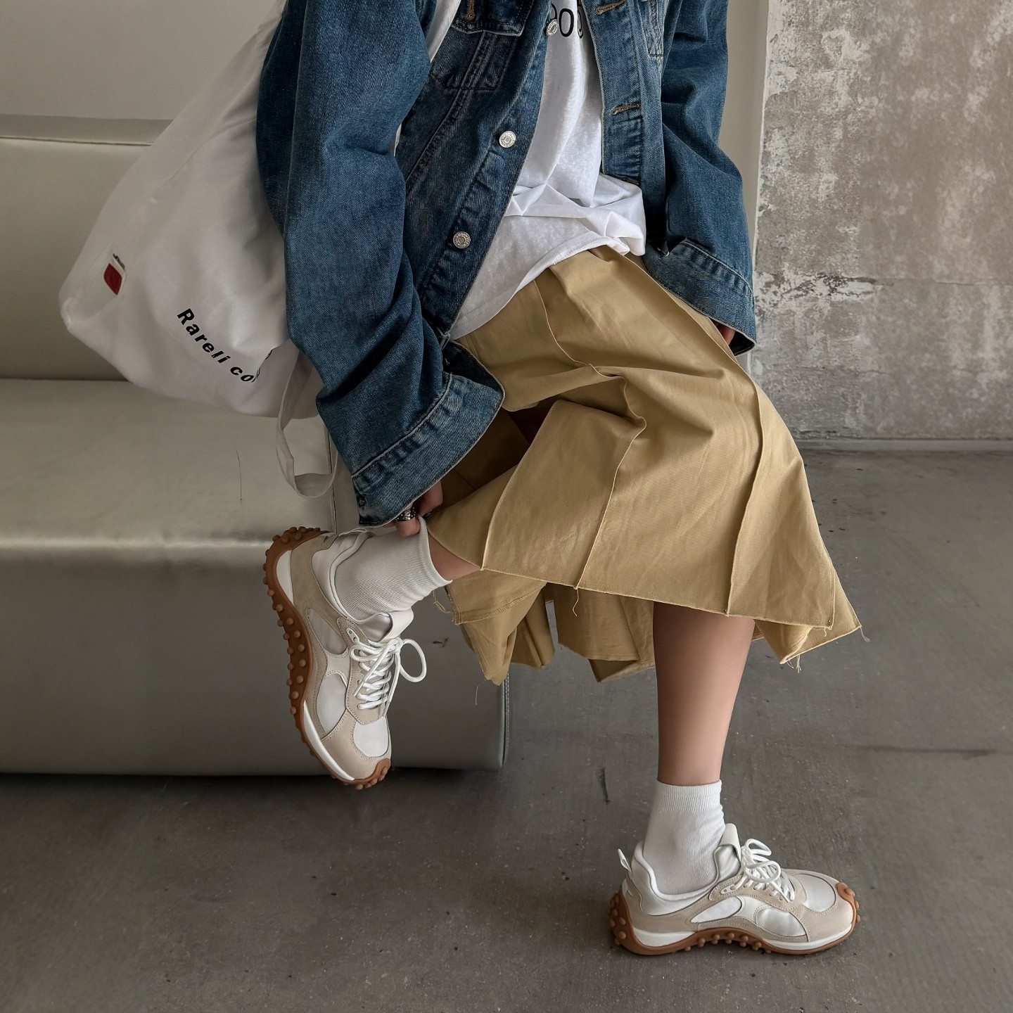 SGIRL TWTW女鞋2026春季新款时尚百搭平底圆头系带德训鞋C772-5白,女鞋,德训鞋,淘宝优惠券,粉丝福利购,淘宝优惠卷