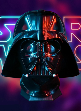 HCMY星球大战绝地黑武士达斯维达1 1头盔星战光剑COSPLAY道具模型