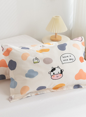 速发棉童枕套纯儿0x50一对装全棉0头套40x6枕夏季单个小宝宝男孩