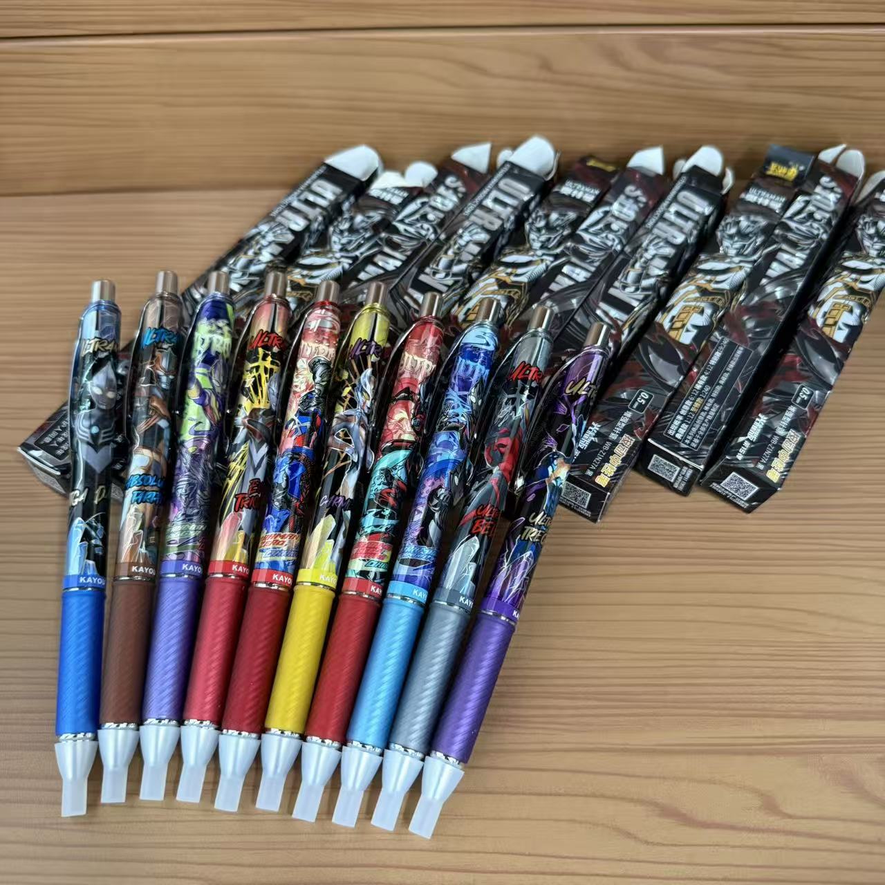 卡游正版奥特曼盲盒笔第15弹光耀版典藏至臻款赛罗按动中性笔学生图片