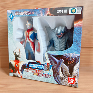 万代高斯奥特曼日蚀形态超决战加佐特软胶怪兽可动人偶模型玩具