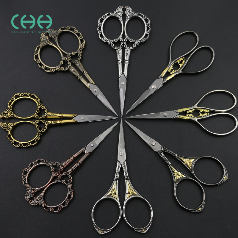 复古剪刀精致十字绣刺绣DIY手工