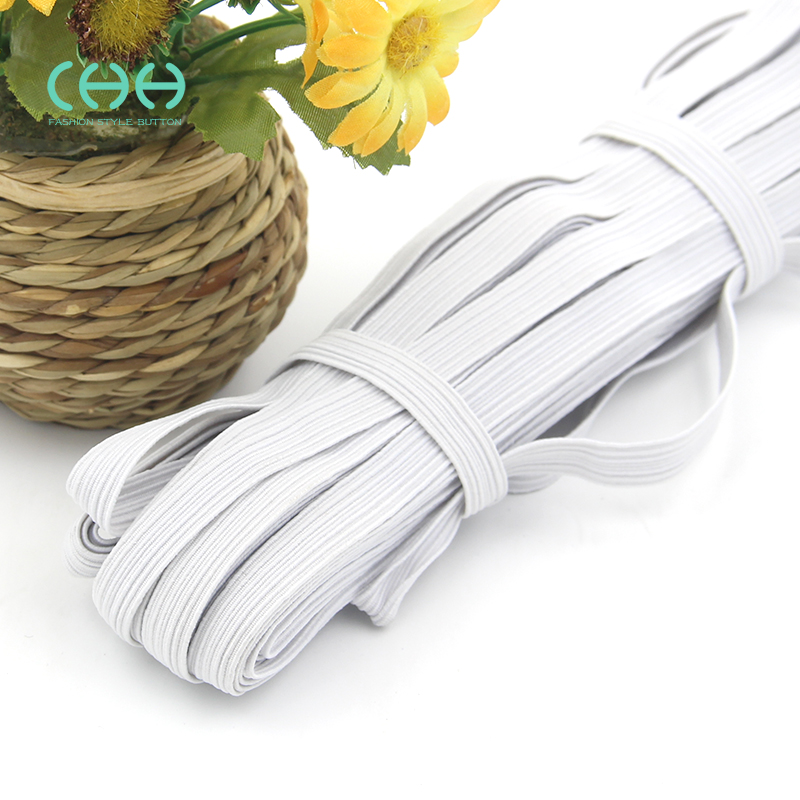 服装辅料柔软黑色白色棉CHH松紧