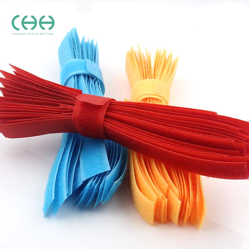 彩色尼龙子母贴搭扣带双面魔术贴辅料工具扎带捆绑带子粘贴扣子